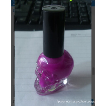 Nail Polish with Skull Shape Glass Bottle